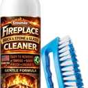 Fireplace Cleaning Set Fireplace Soot Remover with Scrub Brush for Brick, Stone, Rock, Tile, and Marble Nonabrasive Brick Cleaner, Gentle Formula for Bricks & Glass Indoor and Outdoor -16.91 oz