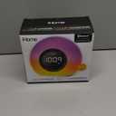 iHome Sunrise Alarm Clock Radio with Bluetooth Speaker, Color Changing Lamp, and USB Charging (iBT32)