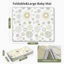 Extra Large Baby Play Mat 79x70, Foldable Baby Play Mat for Floor, Waterproof, Safe & Thick Playmats for Babies and Toddlers, Non-Slip Backing Safe for Crawling&Tummy Time, Indoor & Outdoor Use