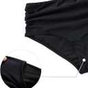 Daci Full Coverage Bikini Bottoms - Mid Rise Bathing Suit Bottoms for Women Tummy Control Swimsuit Bottom, Size M