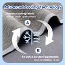 Topcee Cooling Blanket (90"x90"Queen Size) for Sweats Absorbs Heat to Keep Adults Cool on Warm Nights, Q-Max 0.5 for Hot Sleepers, Ultra-Cool Lightweight Blanket for Bed