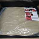 5 Pieces LB Front and Rear Car Seat Covers, Waterproof Nappa Leather Full Set Car Seat Protectors, Universal Auto Interior Fit for Sedans SUV Pick-up Truck, Beige