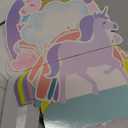 12Pcs Unicorn Rainbow Honeycomb Centerpieces Magical Pastel Unicorn Party Decoration Pastel Rainbow Castle Table Topper Centerpiece for Girls Princess Theme Happy Birthday Baby Shower Party Decor