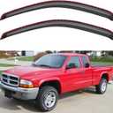in-Channel Window Visors Rain Guards Shield for 1997-2004 Dodge Dakota Regular Cab, 2Pcs Window Vent Wind Deflectors Visors Shades for 97-04 Dakota
