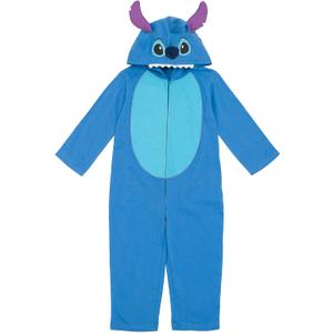 Disney Lilo & Stitch Zip Up Coverall Infant to Big Kid (7-8, Blue)