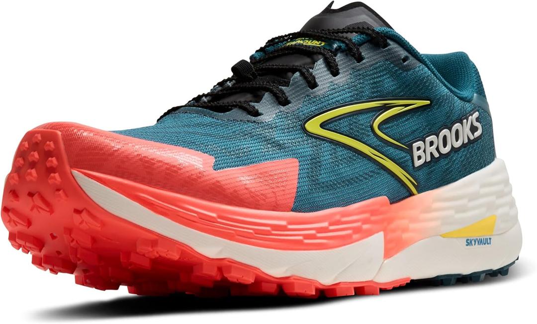 Brooks Men's Catamount 4 Speed Trail Running Shoe - Legion Blue/Celestial/Flame - 12.5 Medium