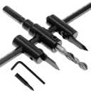 Luomorgo 1 3/16" to 7 7/8" Adjustable Hole Saw Circle Cutter Drill Bit Tool Saw Round Cutting for Drywall Wood