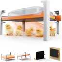 Smart Chicken Coop Heater, 200 Watts Chick Brooder Heating Plate Built-in Adaptive Temperature Sensor, Chicken Brooder Heater for 25 Chicks, Adaptable to Timer and Temp Controllers,UL-Compliant (Orange)
