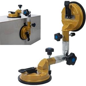 3-in-1 Adjustable angles (90-270 degrees) Suction Cup Tool for Seam Joining,fixation,and Leveling, Professional Countertop Installation Tool for Granite, Stone, Marble, Slab