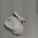 Wireless Bluetooth Mouse Rechargeable,USB+BT2,Multi Device Quiet Ergo Computer Mouse,Metal 4-Way Super Scrolling, 3200 DPI,10 Button,Plug&Play,Cordless Mice for Laptop,Tablet,Mac,iPad,PC,Phone-White