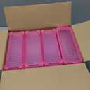 Glenmal 20 Packs Plastic Pencil Box Stackable Pencil Case Bulk Crayon Box with Snap Tight Lid Plastic Brush Painting Storage Organizer for School Office Home Supplies (Vibrant)