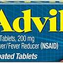 Advil Pain Reliever and Fever Reducer, Pain Relief Medicine with Ibuprofen 200mg for Headache, Backache, Menstrual Pain and Joint Pain Relief - 100 Coated Tablets