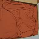 Bambaw 100% Viscose Derived from Bamboo Sheets Full Size Set 4pcs Set of Full Size Bed Sheets Cooling and Soft, with Elastic Corner Straps, Bedding for Night Sweats (Terracotta)