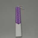 Purple Candles With Hearts 2 Pack