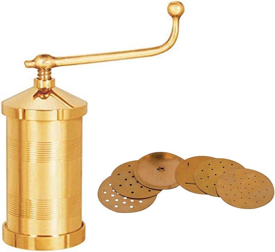 Sev Sancha Gathiya Murukulu Janthikulu Maker Machine with 6 Different Jali - Brass