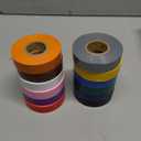 Lichamp 12 Pack Colored Electrical Tape Waterproof, 3/4 in x 66ft, Industrial Grade UL/CSA Listed High Temp Electrical Tape Colors Electric Super Vinyl, 1275C1