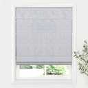 LazBlinds Cordless Roman Shades for Windows, Blackout Room Darkening Thermal Insulated Window Blinds, Lightweight Fabric Blinds for Indoor Windows, 31" W x 60" H, Light Grey