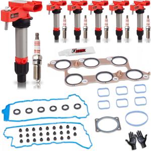 Ignition Coil Pack, Spark Plug, Intake Manifold Gasket For Buick Allure Enclave LaCrosse, For Cadillac ATS XTS CTS SRX STS Chevy Impala Malibu Equinox Traverse GMC Canyon Acadia Terrain Saturn 3.0 3.6