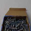 200pcs #8 Self Drilling Zinc Alloy Anchors, Metal Wall Anchors with Screws Wall Anchors,100PCS Wall Anchor and 100PCS Screws for Drywall, 75LB Hanging and Mounting