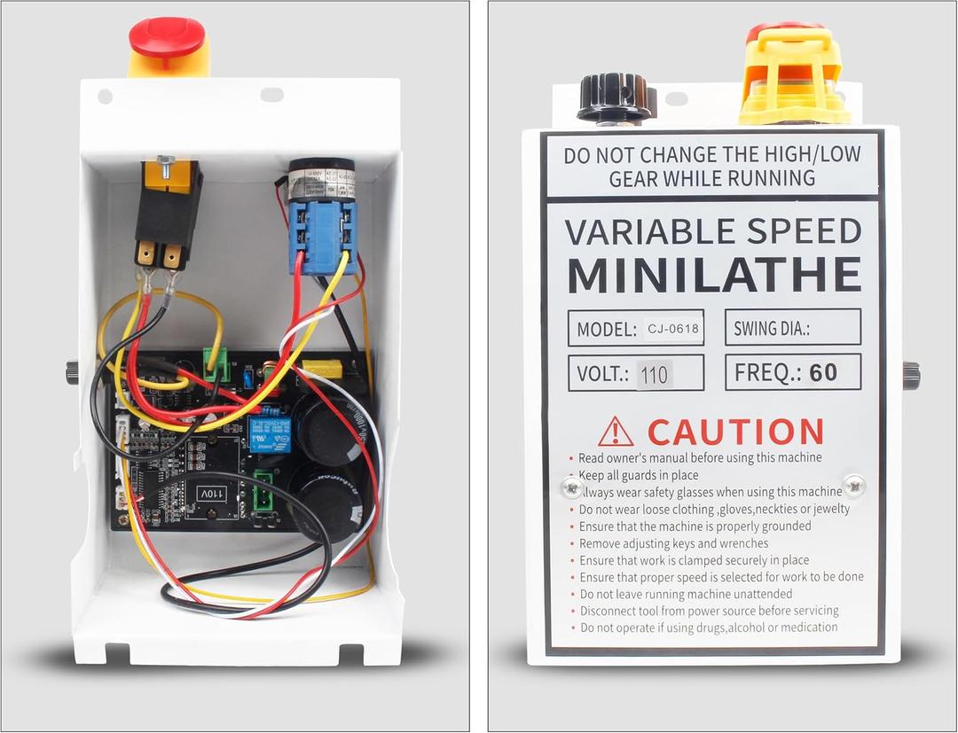 110V Brushless Lathe Speed Electrical Control Box Circuit Board Controller for 0618 Mini Lathe