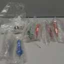 Mifoci 8 Pcs 6 Inch Mercury Glass Finial Christmas Ornaments Hanging Christmas Finials Glass Ornaments Assorted Mercury Decor for Vintage Holiday Xmas Tree Decoration(Mixed Color)