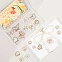 Mon Caramel Resin Beach Bag Accessories Charms,Resin Beach Totes Accessories Inserts,Daisy Flower Bag Charms (Bow White)