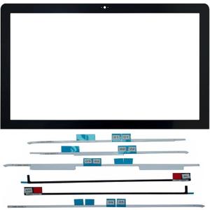 New A1418 A2116 LCD Display Front Glass Panel Cover with LCD Panel Adhesive Strip Kit Replacement for iMac 21.5" A1418 (2012-2017) A2116 (2019) Glass Front Protective Glass