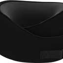 Tuvalud Travel Neck Pillow,360 Surround Support, Memory Foam Travel Pillow with Adjustable Buckle for Airplanes, Cars & Office Naps (Black)