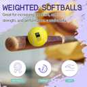 Soulchen 6 Pack Weighted Baseball 9 Inch Training Baseball Weighted Balls for Strength & Velocity Training (6oz, 8oz, 9oz, 10oz, 11oz, 12oz)