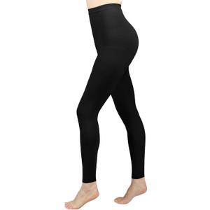 Compression Pantyhose for Women, 20-30 mmHg Footless Medical Compression Stockings, Waist High Opaque Graduated Support Compression Hose Tights for Edema, Varicose Veins, Swelling, Large