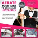 VINABON Wine Aerator - Premium 2025 Wine Aerating Pourer and Wine Air Aerator Decanter Spout for Enhanced Wine Flavor and Bouquet, Includes WineGuide Ebook