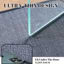 2 x Bathroom Rugs,Bath Mats for Bathroom Non Slip Washable, Quick Dry,Water Absorbing,Fits Under Door,Ultra Thin,Rubber Backing,Low Pile,Cozy Cloth Cotton,Ideal for Shower,Sink-Dark Grey 24''x16''