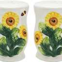 ACK 3D Sunflower Salt and Pepper Shakers, Kitchen Décor