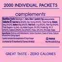 Complements Zero Calorie Saccharin Pink Sweetener Packets, 2000 Count (EXP 02/10/29)
