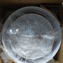 White Semi Flush Mount Ceiling Light, 16.5'' Drum Ceiling Light Fixture