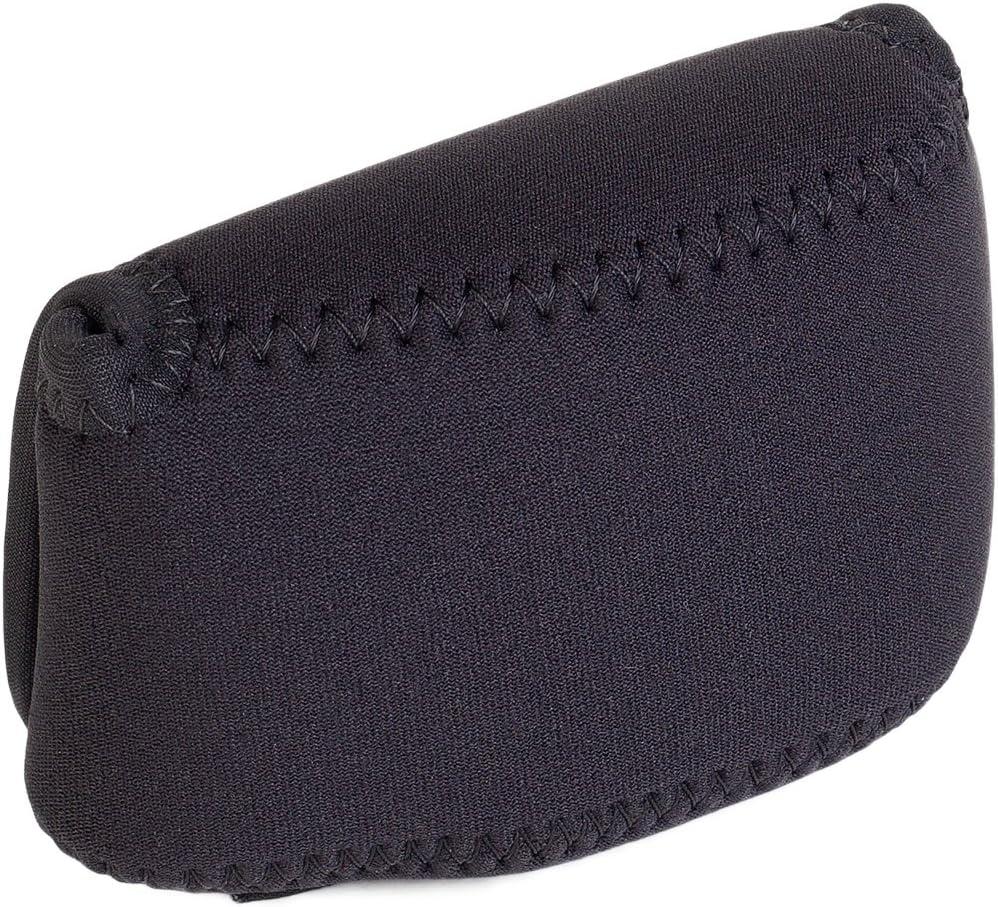 OP/TECH USA Soft Pouch Compact digital camera case, lightweight accessories pouch, sleek neoprene sleeve for DSLR, perfect for backpacks & travel durable protection in style D-Micro | Black