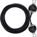 196In Home Gym Replacement Cable, Fix Fitness Pulley Cable with 2 Gravity Ball 5mm Gym Pulley Rope for Exercise Machine
