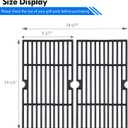 15202029 Grill Grates Replacement Parts for Oklahoma Joe 1767150 Charcoal Grate Longhorn Smoker Accessories 16202046 12201767 14201767 18202083 Members Mark GR2234801-MM-00 Cooking Grids