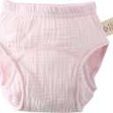 Baby Training Underpants, Soft Cotton Muslin Absorbent Potty Training Underwear for Baby Girls, 1T