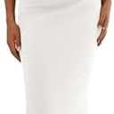 PRETTYGARDEN Women's 2025 Summer Formal Maxi Dresses Sleeveless One Shoulder Bodycon Ruched Mesh Wedding Guest Cocktail Dress, White, XL