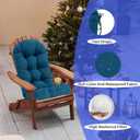 Outdoor Rocking Chair Cushion for Adirondack Chair, High Back Patio Outdoor Seat Chair Cushion 49x19in,Peacock Blue, 1piece/1pack