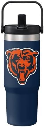 Unisex NFL Chicago Bears Insulated Travel Mug 30oz Straw Tumbler