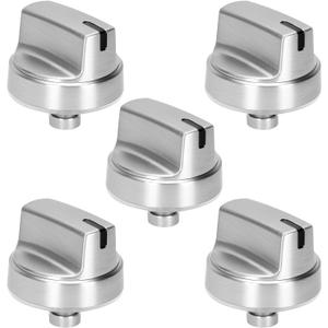 WB03X29354 Stove Knob (5PCS), WB03X29354 for GE Stove Knobs Replacement 4585908 AP6327766 PS12296156, for GE WB03X29354 Burner Knob, Fits Models PGP7030SL1SS PGP7036SL1SS PGP9036SL1SS