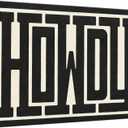 QIYFFBN Framed Funky Big Howdy Canvas Wall Art Western Modern Decor Black and White Southwestern Country Ranch Sign Picture Print Minimalism Trendy Farmhouse Living Room Art(24x36in Framed) (36L" x 24W")
