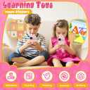 Luyiilo Kids Smart Phone Toys for Girls,Easter Gift for Kids Toys for 3-9 Girls Mini Smart Phone Toys with 2.8" Touchscreen 16 Learning Games Dual Camera Music Player, 8G SD Card