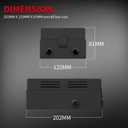 DAIERTEK Fuse Relay Box 12V Automotive 10 Slots Relay Holder 15 Slots ATC/ATO Fuse Holder Universal Fuse and Relay Box Block for Automotive Truck Marine Boat
