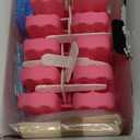 Miaowoof Homemade Popsicle Molds, 10Cav NonBPA Silicone Ice Pop Maker, with 50 Sticks, 50 Bags, 10 Reusable Sticks, Funnel, Brush and Ice Pop Recipe (Pink)