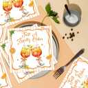 Spritz Birthday Napkins Decorations - 100 PCS Just a Spritz Older Theme Disposable Square Paper Napkins, Orange Lemon Cocktail Birthday Party Decor Supplies
