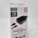 Jasco Power Gear 1-Amp Portable Power Inverter with USB - Black
