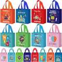 Sanwuta 24 Pcs Science Party Favor Bags Lab Week 2026 Gift Goodie Treat Bag with Handles for Kids Students Party Supplies(Colorful)